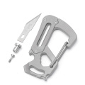 EDC SURVIOL SURVIAL Titanium Carabiner avec couteau